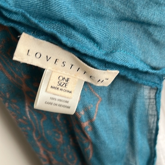 Love stitch cover up turquoise blue pretty detailing - Picture 2 of 4